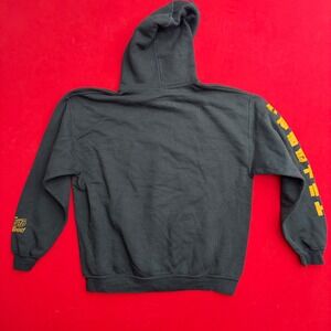 VTG STYLE Naruto Shippuden Graphic Hoodie Mens L Black Orange Anime Sweatshirt